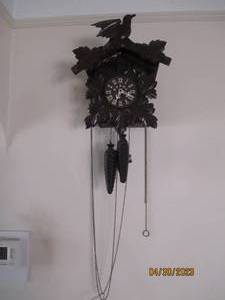 lot 113 image: Poppo Tezuka Clock Co wall hung Coo...