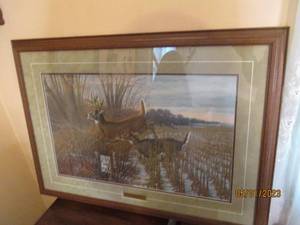 lot 141 image: Find a Refuge framed and matted w...