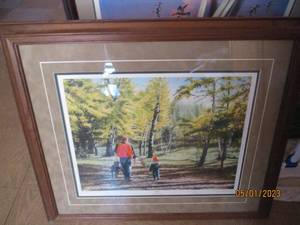 lot 224 image: Pals framed and double matted pri...