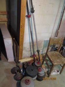 lot 267 image: (2) standard size long Barbells and...