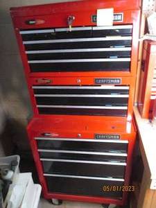 lot 45 image: Craftsman Ball Bearing Quiet Glide Tool boxes
