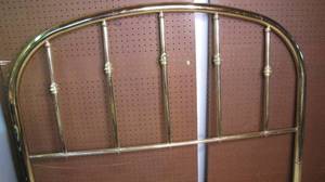 lot 58 image: brass head board.