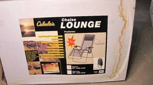 lot 62 image: cabelea lounge chaise chair.