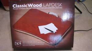lot 269 image: classic wood lap desk...