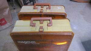 lot 296 image: 2 tackle boxes full of lures...