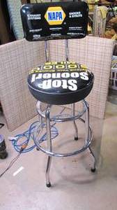 lot 297 image: Napa swivel bar stool...