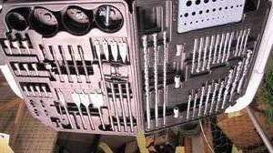 lot 316 image: multicase of drill bits and sockets...