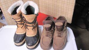 lot 332 image: 2 pair of boots size 11.5...