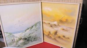 lot 335 image: 2 original paintings of Florida coa...