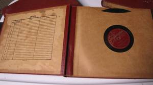 lot 356 image: antique books of records 78rpm...
