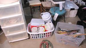 lot 360 image: xl drawer organizer, coolers, tote ...