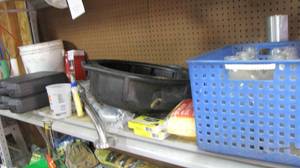 lot 381 image: entire shelf with 2 staple guns por...