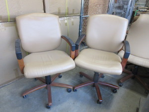 lot 301 image: EXECUTIVE BOARD ROOM HIGH BACK CHAIRS