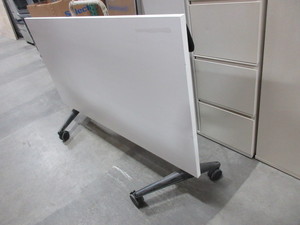 lot 208 image: STEELCASE,  ROLLING,  FLIP TOP TABLE