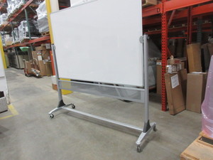 lot 102 image: BESTRITE PLATINUM SERIES ROLLING MAGNETIC WHITE BOARD