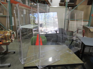 lot 116 image: CASHIER WINDOW SHIELDS
