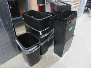 lot 132 image: ASSORTED TRASH CANS