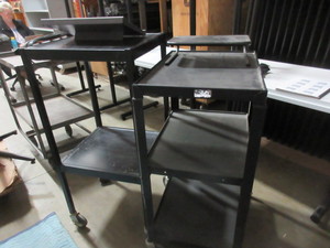 lot 159 image: AV CARTS AND ACCESORIES