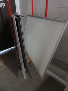 lot 420 image: WALL MOUNT WHITE BOARDS