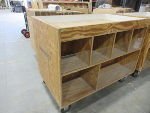 lot 165 image: WOODEN STOCK CART