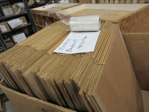 lot 167 image: PACKING BOXES WITH FRESH TAPE