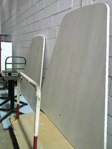 lot 415 image: ALLSTEEL  WALL HUNG CONFERENCE TABLES WITH BASES
