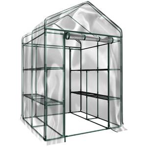lot 102 image: Open Box  Home-Complete Walk-In Small Greenhouse - MSRP $159.99