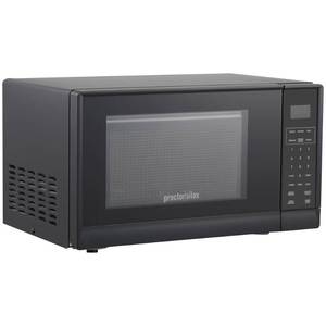 lot 104 image: New  Proctor Silex 0.7 Cu. Ft. 700-Watt Countertop Microwave Oven - Black