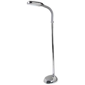 lot 94 image: New  Silver Sunlight LED 55 Floor Lamp - MSRP $84.99