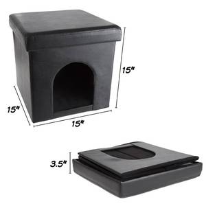 lot 93 image: New  PetMaker Pet House Ottoman