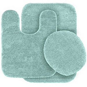 lot 69 image: New  Deco 3pc Bath Rug Set - Seafoam - MSRP $64.99