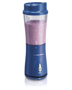 lot 47 image: New  Hamilton Beach Single-Serve Blender with Travel Lid - Blue