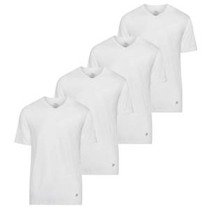 lot 26 image: Brand New Fila Mens 4-Pack Classic Cotton V-Neck T-Shirts - Large