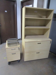 DeskBookshelf & File Cabinet