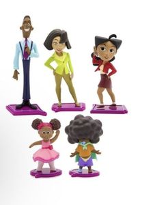 lot 15 image: The Proud Family Louder and Prouder Penny Proud and Family Mini Figurines Set