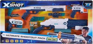 lot 3 image: X-Shot Ultimate Shootout Pack Includes 4 Foam Blasters,72 Foam Darts,and 1 Scope