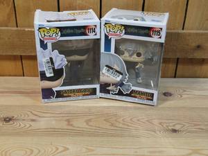 lot 45 image: Lot of TWO Funko Pops Satoru Gojo & Mahito