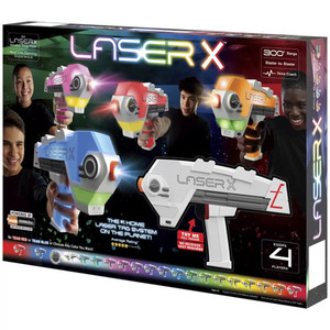 lot 48 image: Laser X 4 Pack Blaster Laser Toy Game 4 Player Laser Gaming with Batteries