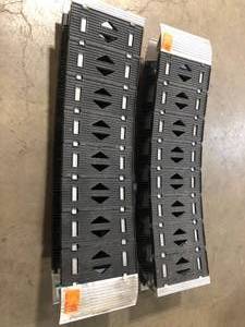 lot 3 image: 2 Lots of 12 in. W x 90 in. L 750 lb. Capacity Hybrid S-Curve Centerfold Truck Loading Ramp (Includes 1 Ramp) by CargoSmart  Customer Returns See Pictures