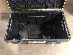 lot 16 image: Tough Chest 38 in. 63 Gal. Mobile Tool Box by DEWALT  Customer Returns See Pictures