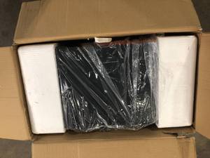 lot 22 image: Locking Post Mount Mailbox with High Security Reinforced Patented Locking System, Black by Mail Boss  Customer Returns See Pictures