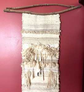 lot 57 image: Artisan Created Woven Wall Decor
