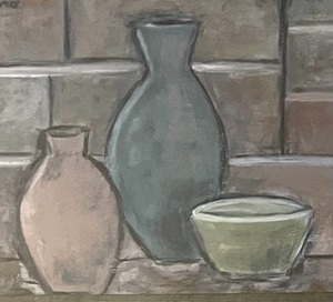 lot 75 image: Vessels II Framed Original Art by Toro