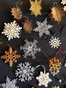 lot 76 image: Snowflake Ornaments