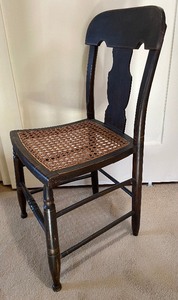lot 90 image: Vintage Cane Seat Chair