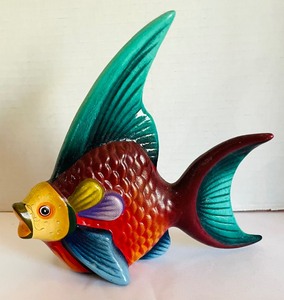 lot 97 image: Vibrant Ceramic and Pottery Fish