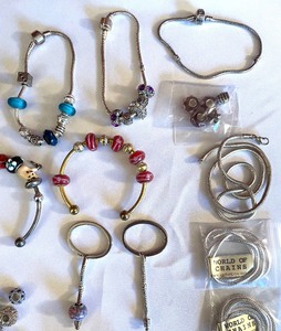 lot 152 image: Pandora Style Bracelet Creating Lot