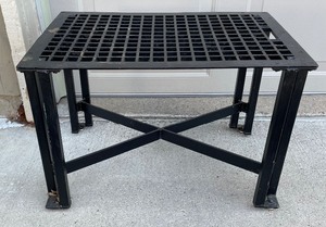 lot 205 image: Black Cast Iron Table