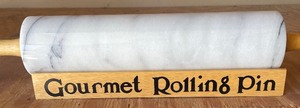 lot 228 image: Gourmet Marble Rolling Pin