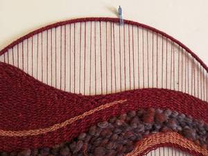 lot 39 image: Red Woven Wall Hanging